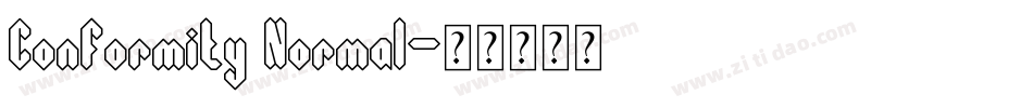 Conformity Normal字体转换